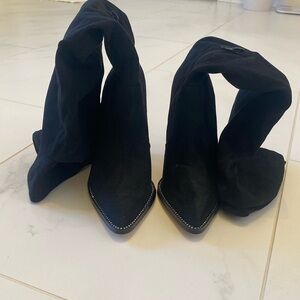 Mix no.6 high knee boots black size 6